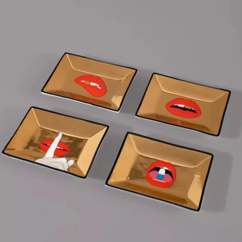 Jonathan Adler Gold Full Dose Petite Tray Set